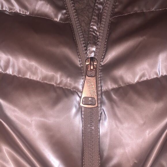 NWOT Justice Puffer Jacket size 5/6. - Picture 6 of 16
